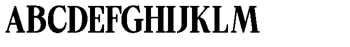 Bigdora Contrast Extra Bold Condensed Font UPPERCASE