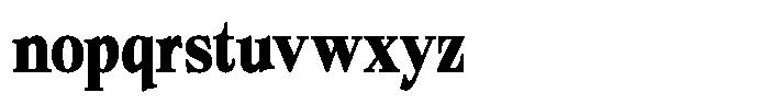 Bigdora Contrast Extra Bold Condensed Font LOWERCASE