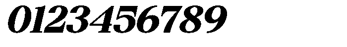 Bigdora Contrast Extra Bold Expanded Italic Font OTHER CHARS