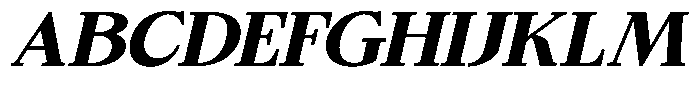 Bigdora Contrast Extra Bold Expanded Italic Font UPPERCASE