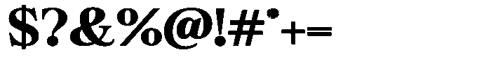 Bigdora Contrast Extra Bold Expanded Font OTHER CHARS