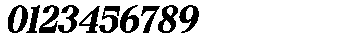 Bigdora Contrast Extra Bold Italic Font OTHER CHARS