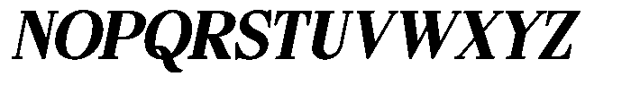 Bigdora Contrast Extra Bold Italic Font UPPERCASE