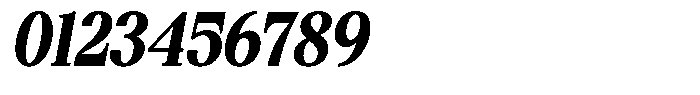 Bigdora Contrast Extra Bold Semi Condensed Italic Font OTHER CHARS
