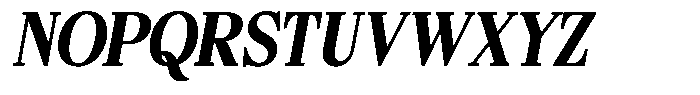 Bigdora Contrast Extra Bold Semi Condensed Italic Font UPPERCASE
