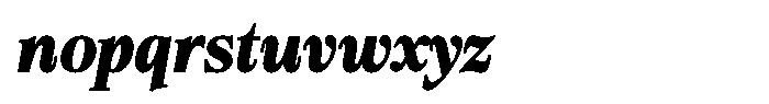 Bigdora Contrast Extra Bold Semi Condensed Italic Font LOWERCASE