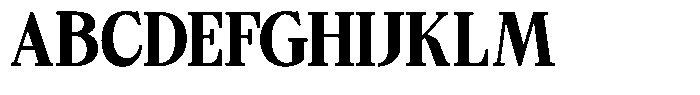 Bigdora Contrast Extra Bold Semi Condensed Font UPPERCASE