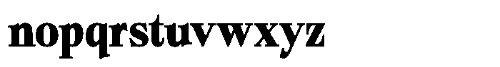 Bigdora Contrast Extra Bold Semi Condensed Font LOWERCASE
