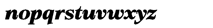 Bigdora Contrast Extra Bold Semi Expanded Italic Font LOWERCASE