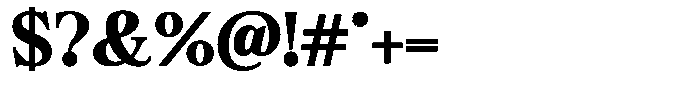 Bigdora Contrast Extra Bold Semi Expanded Font OTHER CHARS