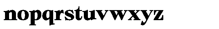 Bigdora Contrast Extra Bold Semi Expanded Font LOWERCASE