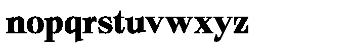 Bigdora Contrast Extra Bold Font LOWERCASE