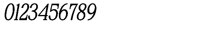 Bigdora Contrast Extra Light Condensed Italic Font OTHER CHARS