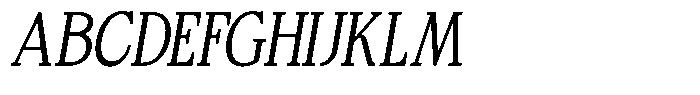 Bigdora Contrast Extra Light Condensed Italic Font UPPERCASE
