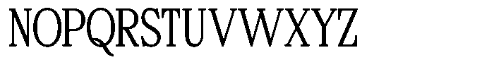 Bigdora Contrast Extra Light Condensed Font UPPERCASE