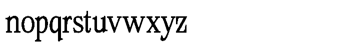 Bigdora Contrast Extra Light Condensed Font LOWERCASE