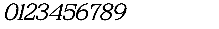 Bigdora Contrast Extra Light Expanded Italic Font OTHER CHARS
