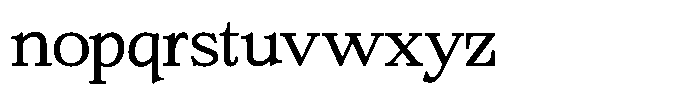 Bigdora Contrast Extra Light Expanded Font LOWERCASE