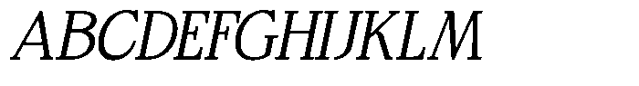 Bigdora Contrast Extra Light Italic Font UPPERCASE