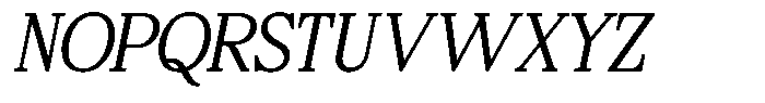Bigdora Contrast Extra Light Italic Font UPPERCASE