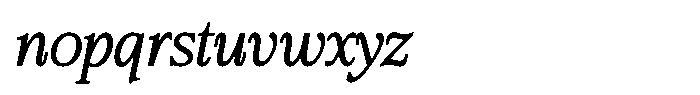 Bigdora Contrast Extra Light Italic Font LOWERCASE