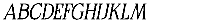 Bigdora Contrast Extra Light Semi Condensed Italic Font UPPERCASE