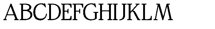 Bigdora Contrast Extra Light Semi Expanded Font UPPERCASE