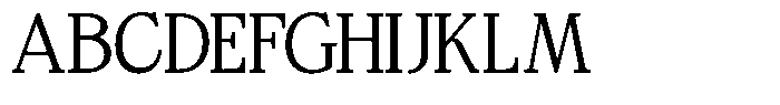 Bigdora Contrast Extra Light Font UPPERCASE