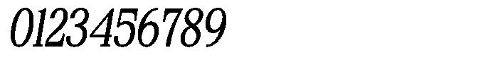 Bigdora Contrast Light Condensed Italic Font OTHER CHARS