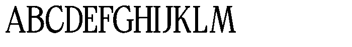 Bigdora Contrast Light Condensed Font UPPERCASE
