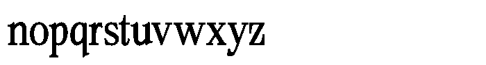 Bigdora Contrast Light Condensed Font LOWERCASE