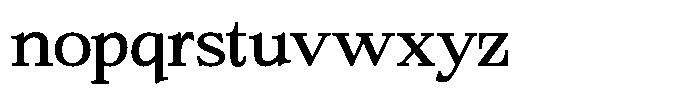 Bigdora Contrast Light Expanded Font LOWERCASE