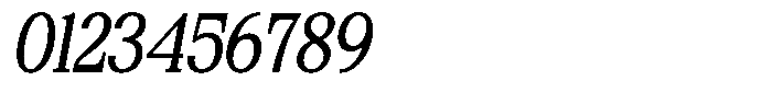 Bigdora Contrast Light Semi Condensed Italic Font OTHER CHARS