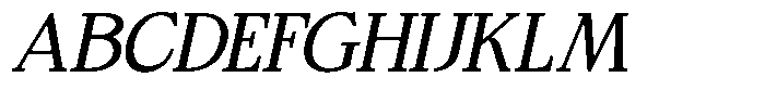Bigdora Contrast Light Semi Expanded Italic Font UPPERCASE