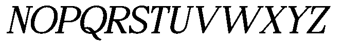 Bigdora Contrast Light Semi Expanded Italic Font UPPERCASE
