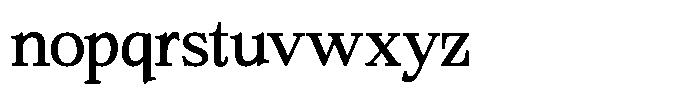 Bigdora Contrast Light Semi Expanded Font LOWERCASE