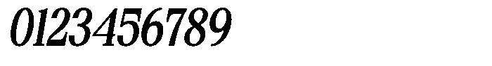 Bigdora Contrast Medium Condensed Italic Font OTHER CHARS