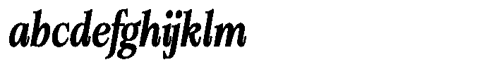 Bigdora Contrast Medium Condensed Italic FONT