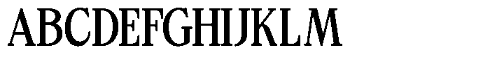 Bigdora Contrast Medium Condensed Font UPPERCASE