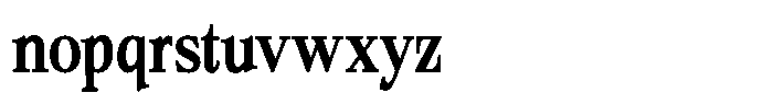 Bigdora Contrast Medium Condensed Font LOWERCASE