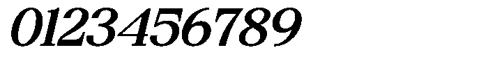 Bigdora Contrast Medium Expanded Italic Font OTHER CHARS