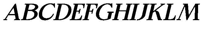 Bigdora Contrast Medium Expanded Italic Font UPPERCASE
