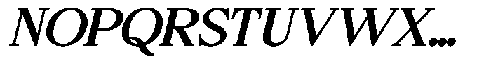 Bigdora Contrast Medium Expanded Italic Font UPPERCASE