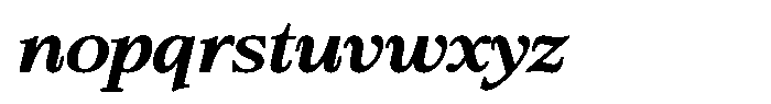 Bigdora Contrast Medium Expanded Italic Font LOWERCASE