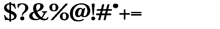 Bigdora Contrast Medium Expanded Font OTHER CHARS