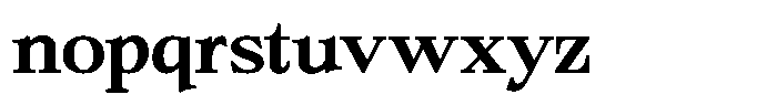 Bigdora Contrast Medium Expanded Font LOWERCASE