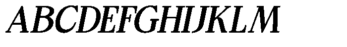 Bigdora Contrast Medium Italic Font UPPERCASE