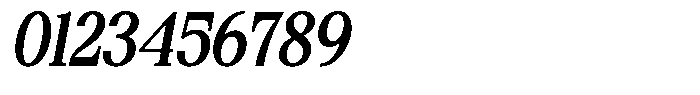 Bigdora Contrast Medium Semi Condensed Italic Font OTHER CHARS