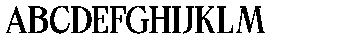 Bigdora Contrast Medium Semi Condensed Font UPPERCASE