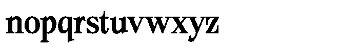 Bigdora Contrast Medium Semi Condensed Font LOWERCASE